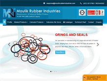 Tablet Screenshot of moulikrubberindustries.com